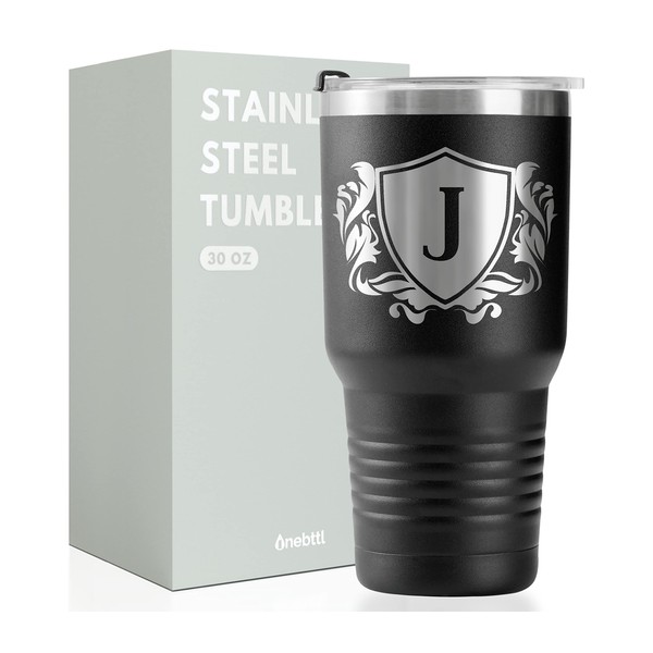 Onebttl Personalised Gifts for Men with Initials, Custom Coffee Cups,
