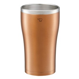 Zojirushi Vacuum Insulated Stainless Steel Tumbler 450 ml, Clear Copper