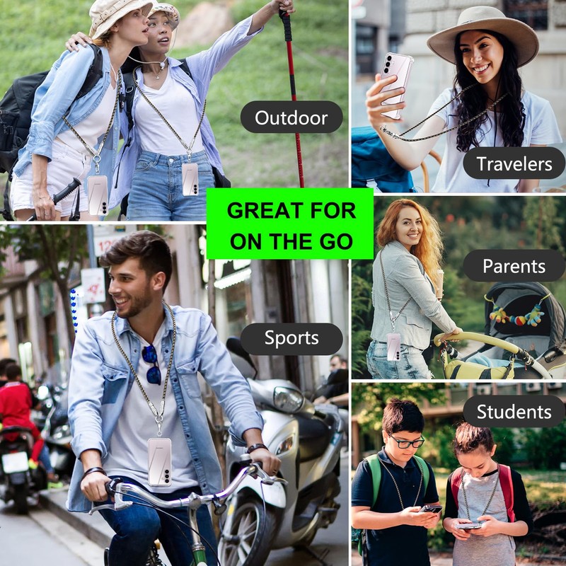AICase Phone Lanyard Built in Charging Cable for Android Phones,