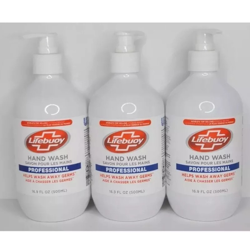 Lifebuoy 3 PACK Lifebuoy Hand Wash PROFESSIONAL Liquid Soap 16.9