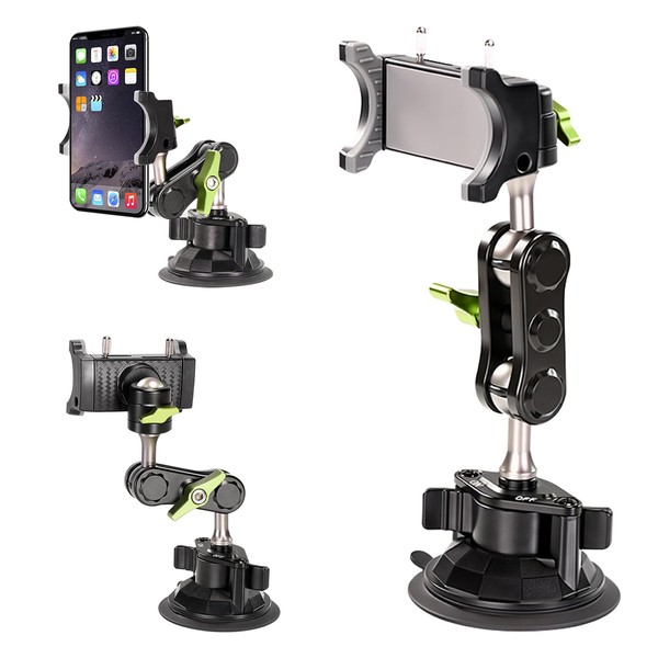 7JI Suction Cup Mount Suction Cup Holder for Smartphone, Car