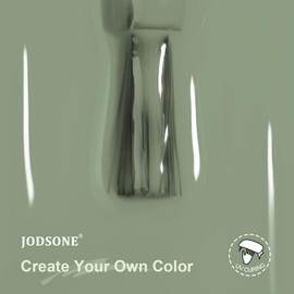 JODSONE 10ml Gel Nail Polish Pale Green Gel Polish Light Green Nail Polish Gel Green High Gloss Soak Off U V Gel Nail Manicure Salon DIY at Home
