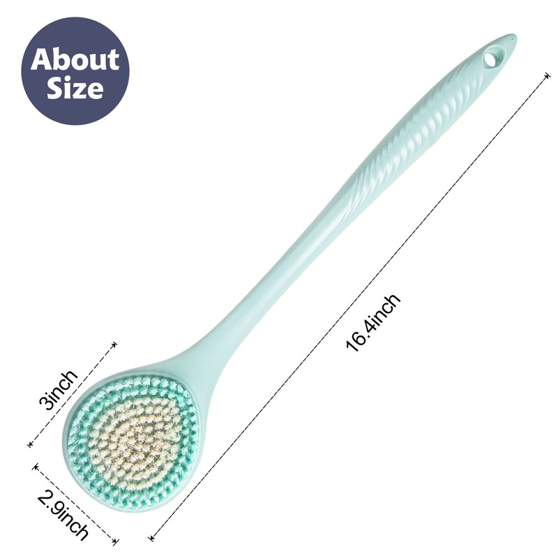 BEDELITE Back Scrubber for Shower - Long Handle Bath Brush