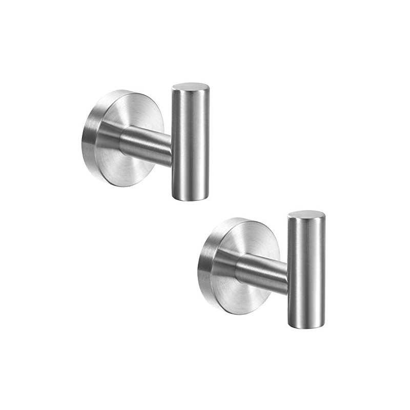 YGIVO Towel Hooks, Brushed Nickel SUS304 Stainless Steel Coat Robe