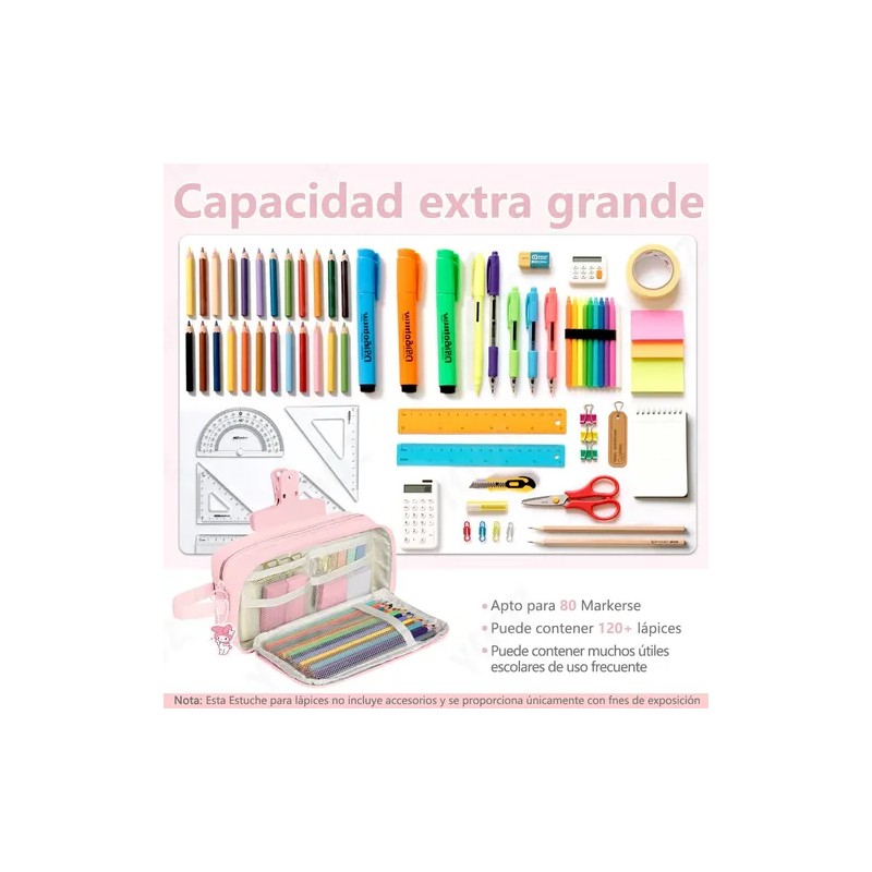 Estuche De Lapicera Gran Capacidad Pencil Case Organizadora