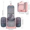 Travel toiletry bag for hanging, Pink (Large)