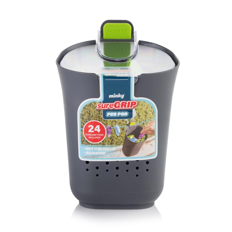 Minky Pod w, Grey, Comes with 24 SureGrip Pegs