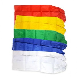 Traditional Folk Dance Solid Color Hansam Cheering Item for Sports Day - 1 Pair (2 Pcs) Solid Color Hansam (Green) 2ea