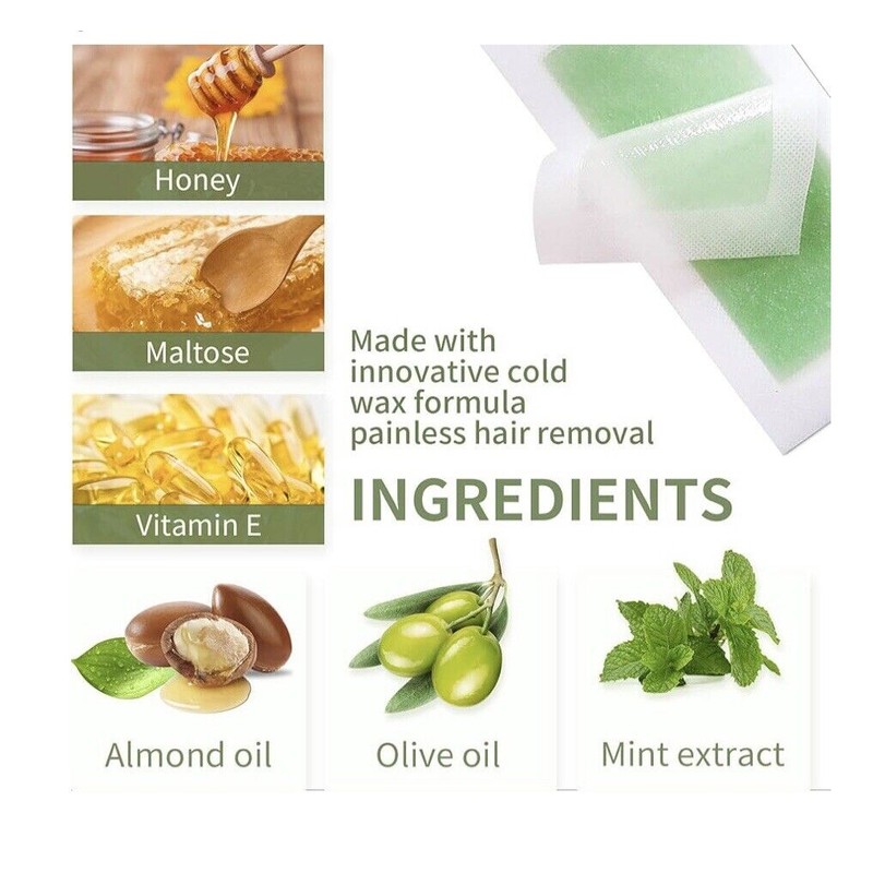 Phebo Olive Fragrance Wax Strips 20 Count Wax Strips NEW