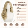 Dirty Blonde Wigs for Women Long Wavy Layered Wig with