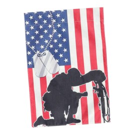 KONTONTY Patriotic Garden Flag for Independence Day Outdoor Decorative Flag Memorial Day Theme Vibrant Colors for Porch Patio and Decor