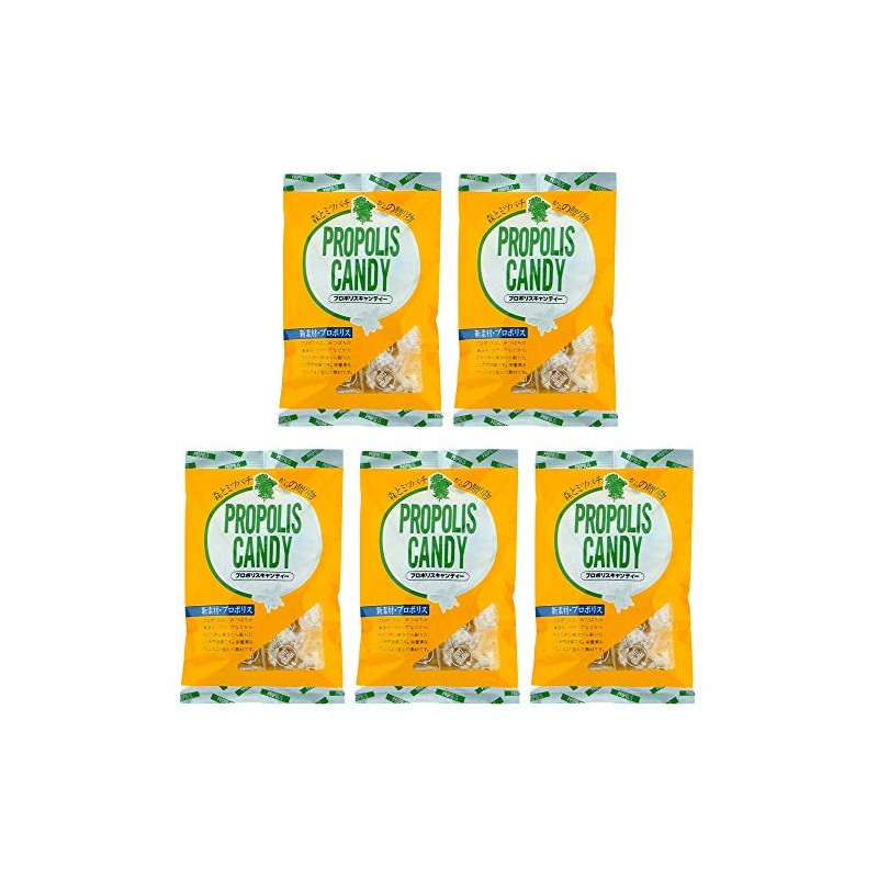 プロポリスキャンディ のど飴 はちみつ入 1袋100g入り×5袋セット カリン ハーブ 梅エキス配合 …