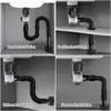 Bathroom Sink Drain kit Black,That can be Used with or