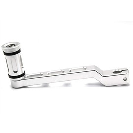 Heel Toe Shifter Pedal Levers Motorcycle for Harley Touring Softail Road Glide Trike FLHT(Silver)