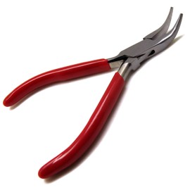 SUPERIOR INSTRUMENTS Bent/Upward Angled Nose Pliers 12cm Working End 2cm Jewelery Making Bending Wrapping Tools