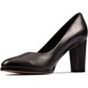 Clarks Kaylin Cara 2 Black Leather 8 D - Wide