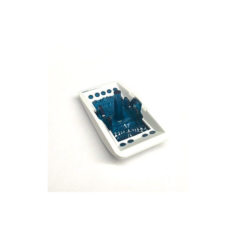 Southern Marine Euro Rocker Switch Cover, White with Blue Lens.