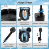 Portable Camping Shower Kit: 6ft Tent, 4000mAh Pump, 1500W Heater
