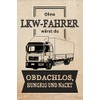 Decorative Tin Sign 20 x 30 cm Without Truck Driver