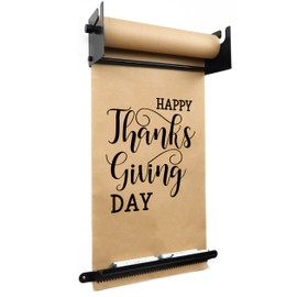 Fitous Wall Mounted 36" Kraft Paper Roll Holder Dispenser & Cutter,Multi-use to Do Lists, Ideas Ideal for Home,Office,Kraft Paper Roll Display,Farmhouse Decor,with Serrated Edge Cut Bar