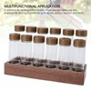 12pcs Coffee Bean Storage Tubes Glass Sealed Dosing Coffee Bean