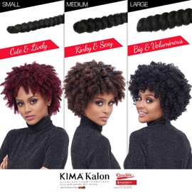 Harlem125 Synthetic Hair Braids Kima KimaKalon 10" [Medium] (3-PACK MEDIUM, 1B)