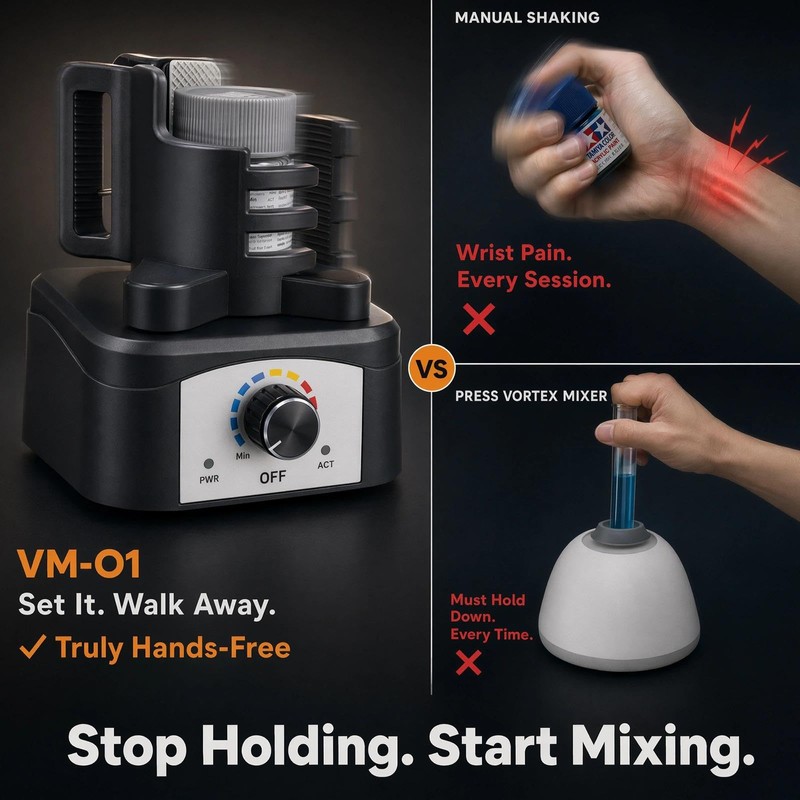HUBEST Vortex Mixer Hands-Free Paint Shaker for Model Hobby &