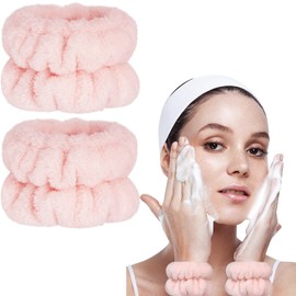 Taocar 2pcs Wrist Bands for Washing Face, Face Washing Wristbands, Arm Wrist Towels for Washing Face, Spa Face Wash Wristbands, Absorbent Wristbands for Washing Your Face, Stretchy Wrist Wash Bands