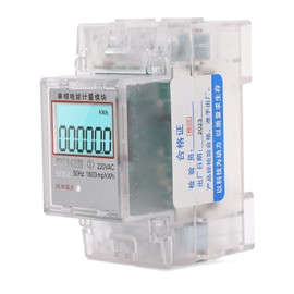 Smart Energy Meter LCD Display Power Consumption Monitor Single Phase 2P 5A 60A  AC