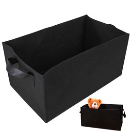 Astro Felt Planter, Large, Cuboid Shape, Black, Non-woven Fabric, Pot, Garden, Gardening, with Handle, 520-14 Large
