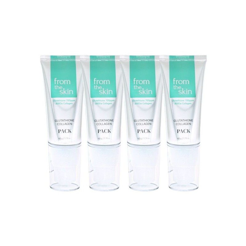 From The Skin 프롬더스킨 글루타치온 콜라겐 팩 50g 4개 From
