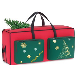 MODFUNS Christmas Tree Bags Heavy Duty Christmas Tree Storage Bag 7.5 Foot Tree 600D Oxford Fabric Tree Storage Container with Reinforced Handles and Zippers Xmas Tree Bag for Trees and Decorations