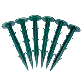 Nigh 70 Pcs 4.3 inch HPDE Plastic Garden Stakes High Strength Anchors Plastic Landscape Anchoring Spikes for Keeping Garden Netting Down Fixing Fence Fixed Weed Cover etc. GS 1
