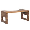 BLUEWEST Foldable Poop Stool, Acacia Wood Toilet Stool for Potty
