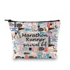 JTOUK Running Runner Gift Marathoner Gift Marathon Runner Zipper Pouch