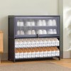 TOOKNIN Adjustable Shoe Slots Organizer,24PACK Transparent Shoe Stackers Shoe Rack