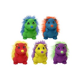 Multipet Latex Hedgehogs W/Fur Back 4.5 in