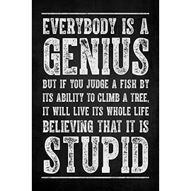 Keep Calm Collection Everybody is A Genius, Motivational Classroom Poster