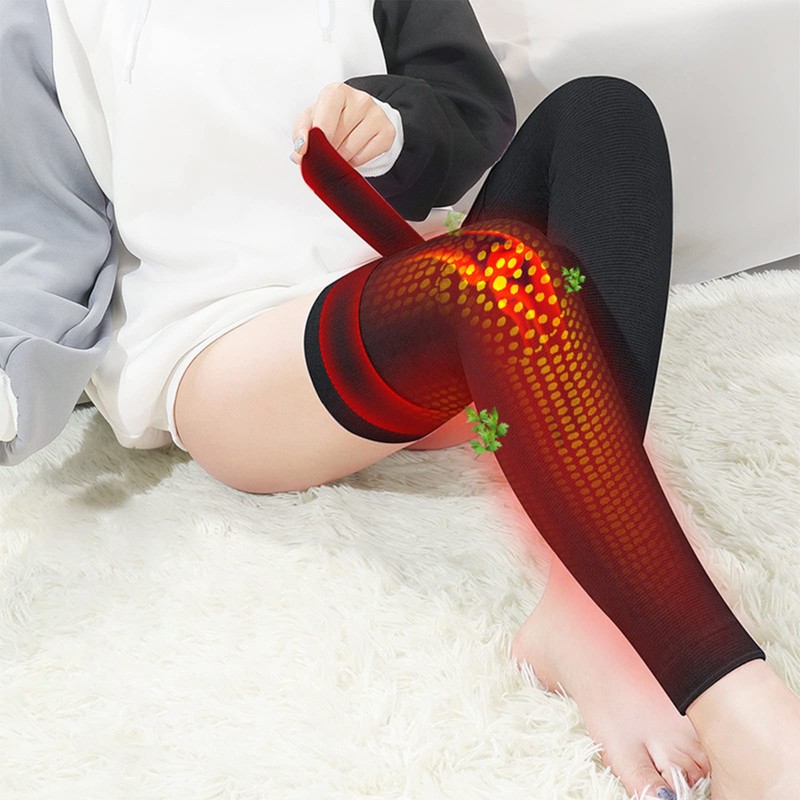 Self Heating Leg Warmers with Non Slip Straps Unisex Winter