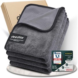 Deedlite Premium Microfiber Bath Wipes - Quick Drying Towel