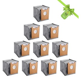 Derborisen【10 Pack】Replacement G40 vacuum accessories Vacuum Bags Compatible with eufy Clean G35+, G40+, G40 Hybrid+ Auto-Empty Station, 3.2L Large Capacity Disposal Bag RoboVac Accessory