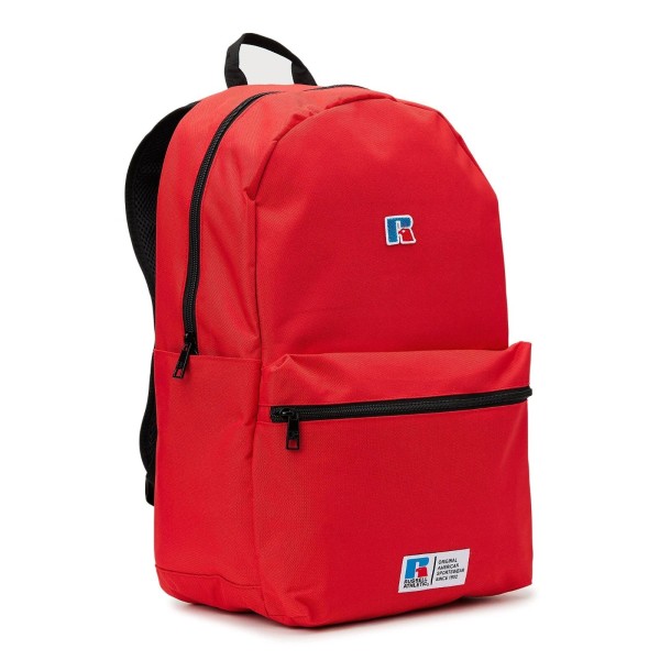 Russell Athletic Red Backpack With Front Pocket Padded Straps &