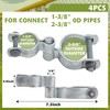 1-3/8" x 2-3/8" Chain Link Fence Gate Post Hinge Kit,