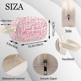 WSNANG Cancun Mexico Toiletry Travel Wash Bag C-ancun Summer Beach Waterproof Makeup Bag Welcome to C-ancun Gift (Cancun Mexico CA)