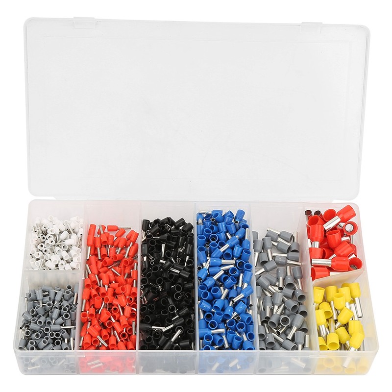 1200pcs Insulated Wire Connector Crimp Terminal  Assortment Kit