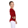 Hamishkane Kids Girls Long Sleeve Crew Neck Leopard Print Gymnastics