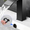 Jiozermi 6 Pcs Black Sink Overflow Ring, Bathroom Sink Overflow