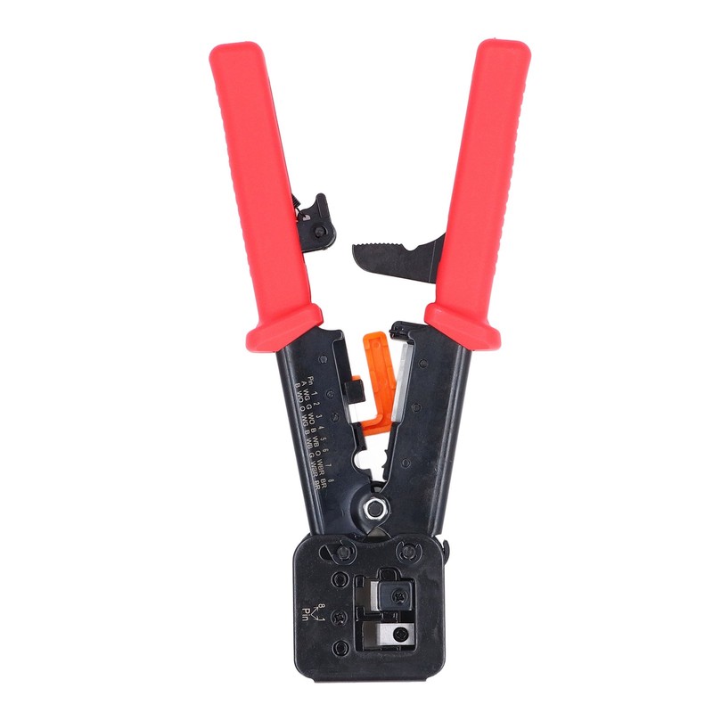 RJ45 Crimping Tool Pass Through CAT6 CAT5E Ethernet Wire Crimper