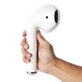 Coby True Wireless Speaker, Portable Earbud-Shaped Bluetooth Speaker with Built-in Microphone and FM Radio, Rechargeable Battery, Micro USB Port, TF Card Compatible, 6-Hour Playtime, 415