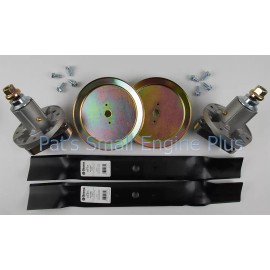 PSEP John Deere 42" Lawn Mower Spindle, Pulley, Blade, Bolt Set L110 L111 L118 L120